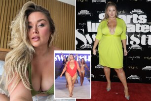 hunter mcgrady in bathing suit, hunter mcgrady in yellow dress, hunter mcgrady on runway