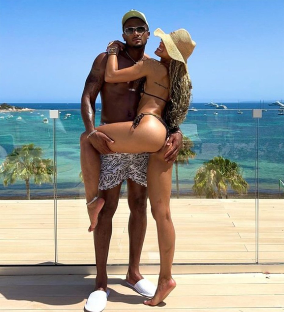 Deshaun Watson and his girlfriend Jilly Anais take in the stunning views while on vacation in Ibiza, Spain. 