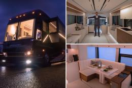 Inside the world's most luxurious motorhome -- a $2.5M megamansion on wheels