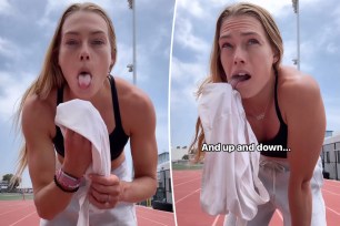 Olympian Colleen Quigley swears by this bizarre warm-up technique.