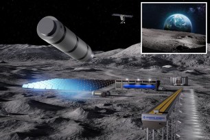 Images of Russia moon base