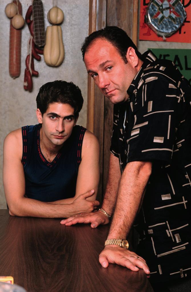 Michael Imperioli with James Gandolfini. 