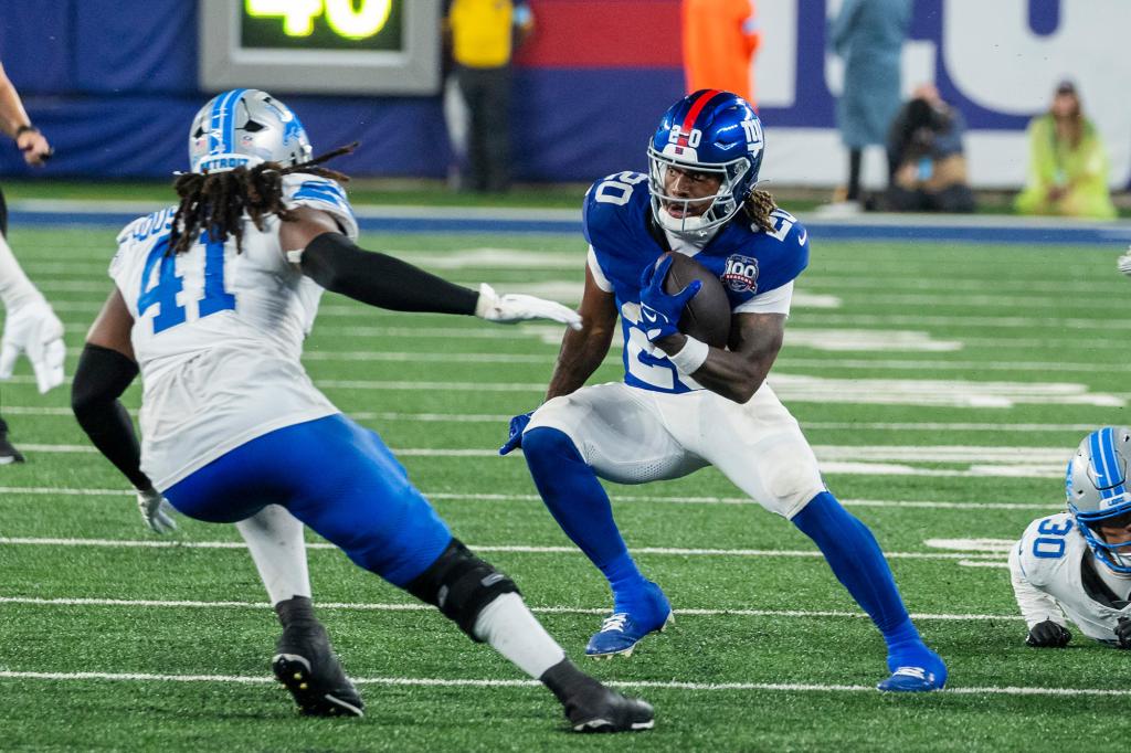 Eric Gray had a 48-yard touchdown run during the Giants' preseason opener on Aug. 8.