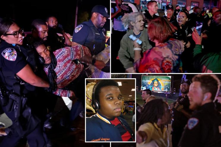 Ferguson officer suffers severe brain injury at protest on 10th anniversary of Michael Brown’s death