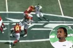 Will McDonald IV's promising pass rush was spoiled by a penalty during the Jets' preseason game Saturday.