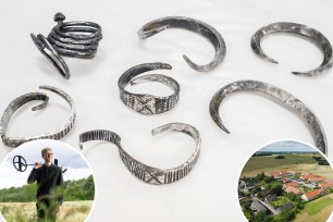 A student in Denmark discovered seven silver Viking age items with significance to history.