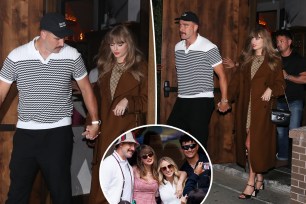 Taylor Swift and Travis Kelce enjoy double date with Patrick and Brittany Mahomes after US Open outing