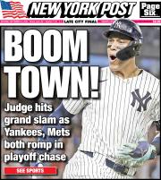 September 14, 2024 New York Post Front Cover