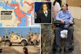 Families of wounded vets rip Kamala Harris for brazen 'no American troops in war zones’ claim as own admin lists many active combat areas