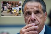 Former New York Gov. Andrew Cuomo testifying before the House Oversight Select Subcommittee's hearing on the Coronavirus Pandemic, on Capitol Hill in Washington.