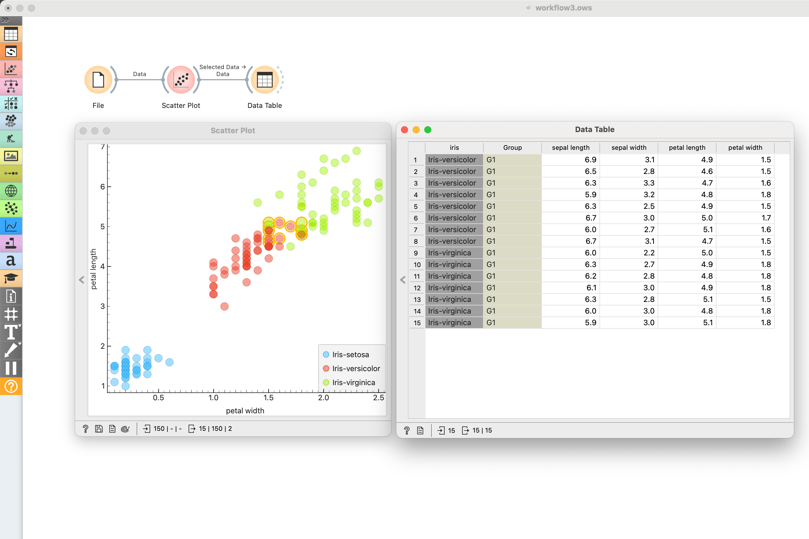 Orange Essentials: Interactive Workflows