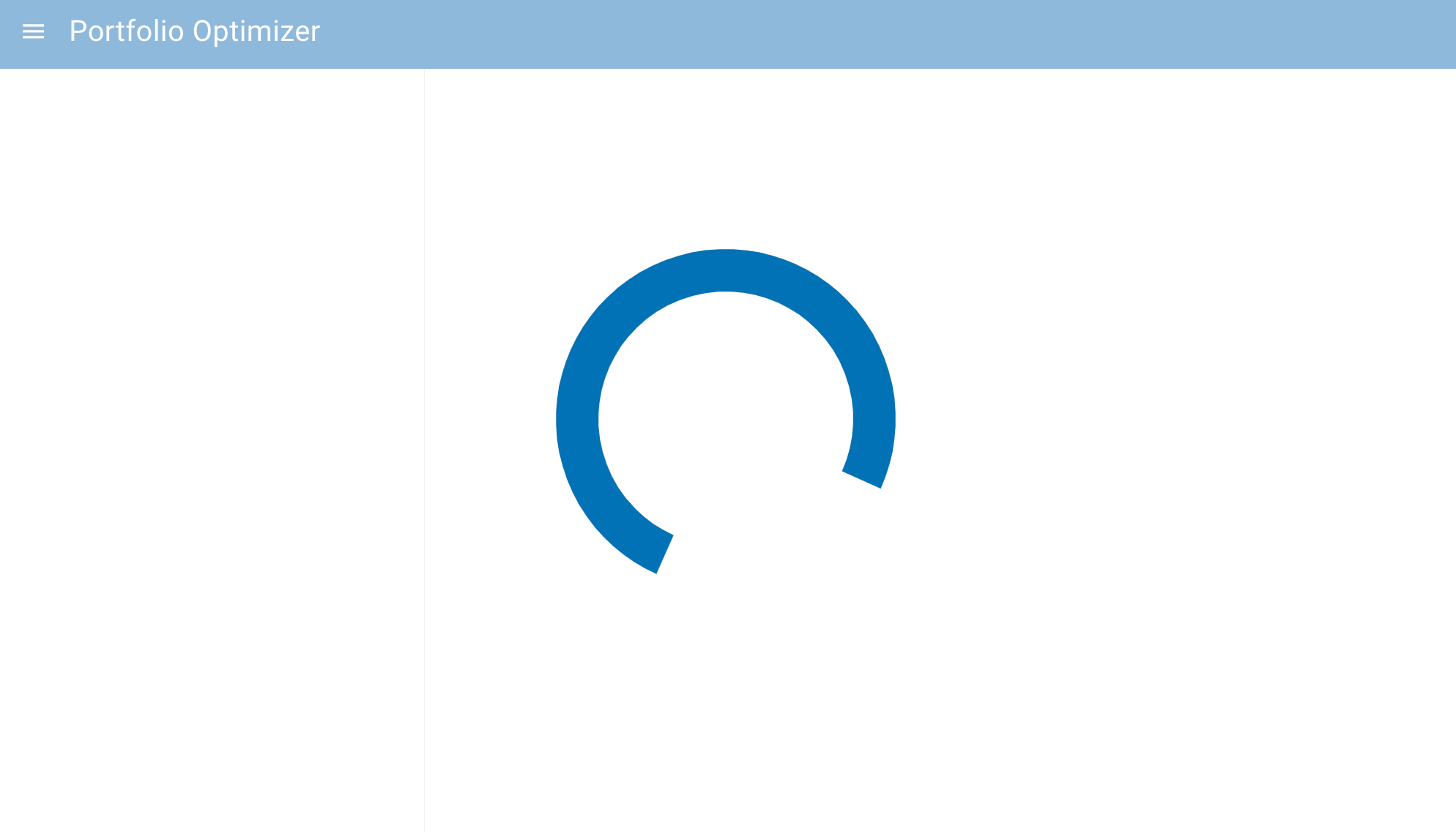 Application with --reuse-sessions and --global-loading-spinner enabled