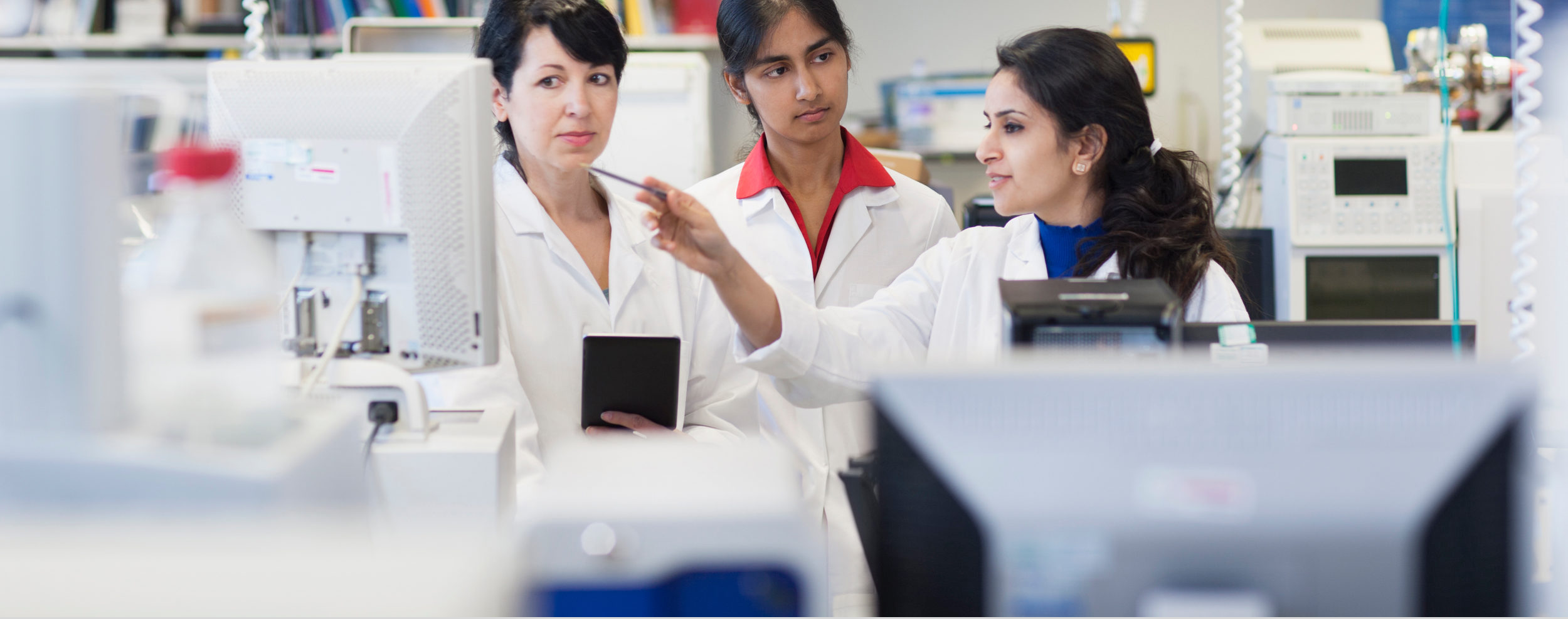 researchers in lab