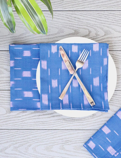 Cloth Napkins- Playful Blue - Set of 4 - Passion Lilie