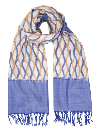 Denim & Orange Scarf - Passion Lilie