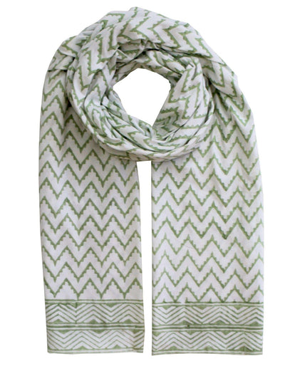 Mint Chevron Organic Scarf - Passion Lilie