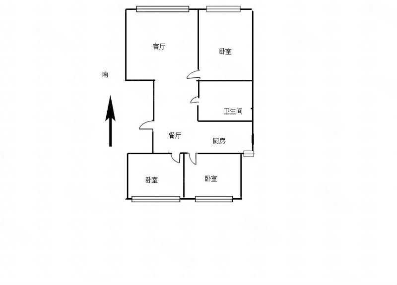 亲水湾3室2厅1卫120.73㎡南北87万