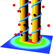 Graphical abstract: Counterion-mediated electrostatic interactions between helical molecules