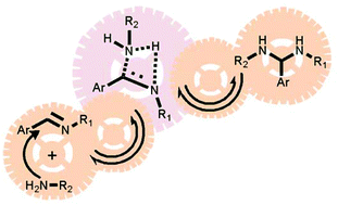 Graphical abstract: Mechanisms of imine exchange reactions in organic solvents