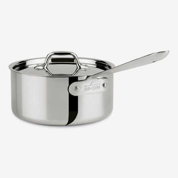 All-Clad D3 Stainless Sauce Pan with Lid