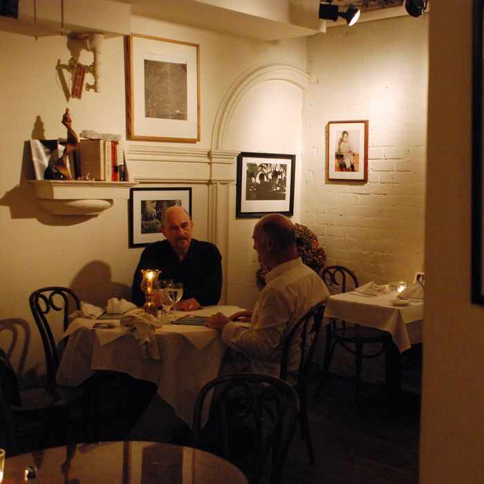 Cafe Loup, a cozy neighborhood restaurant whose walls are lined with photographs by Irving Penn, Bernice Abbott and Brassai, among others, in New York. 