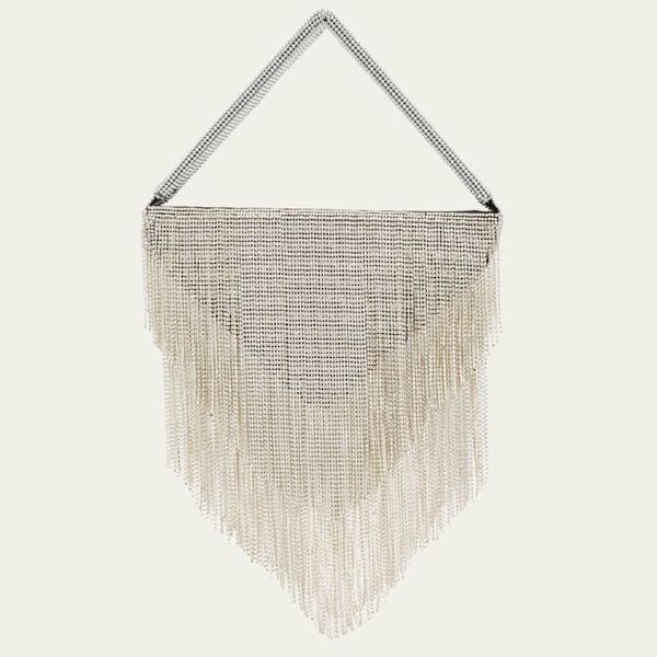 Retrofête Kinsley Fringe Crystal Shoulder Bag