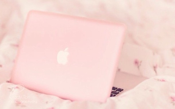 A pastel pink computer. Also cute!