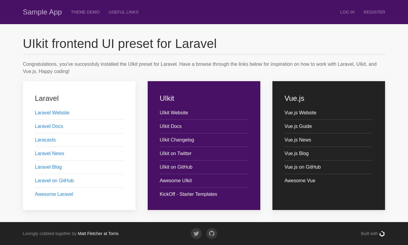 laravel-ui-uikit