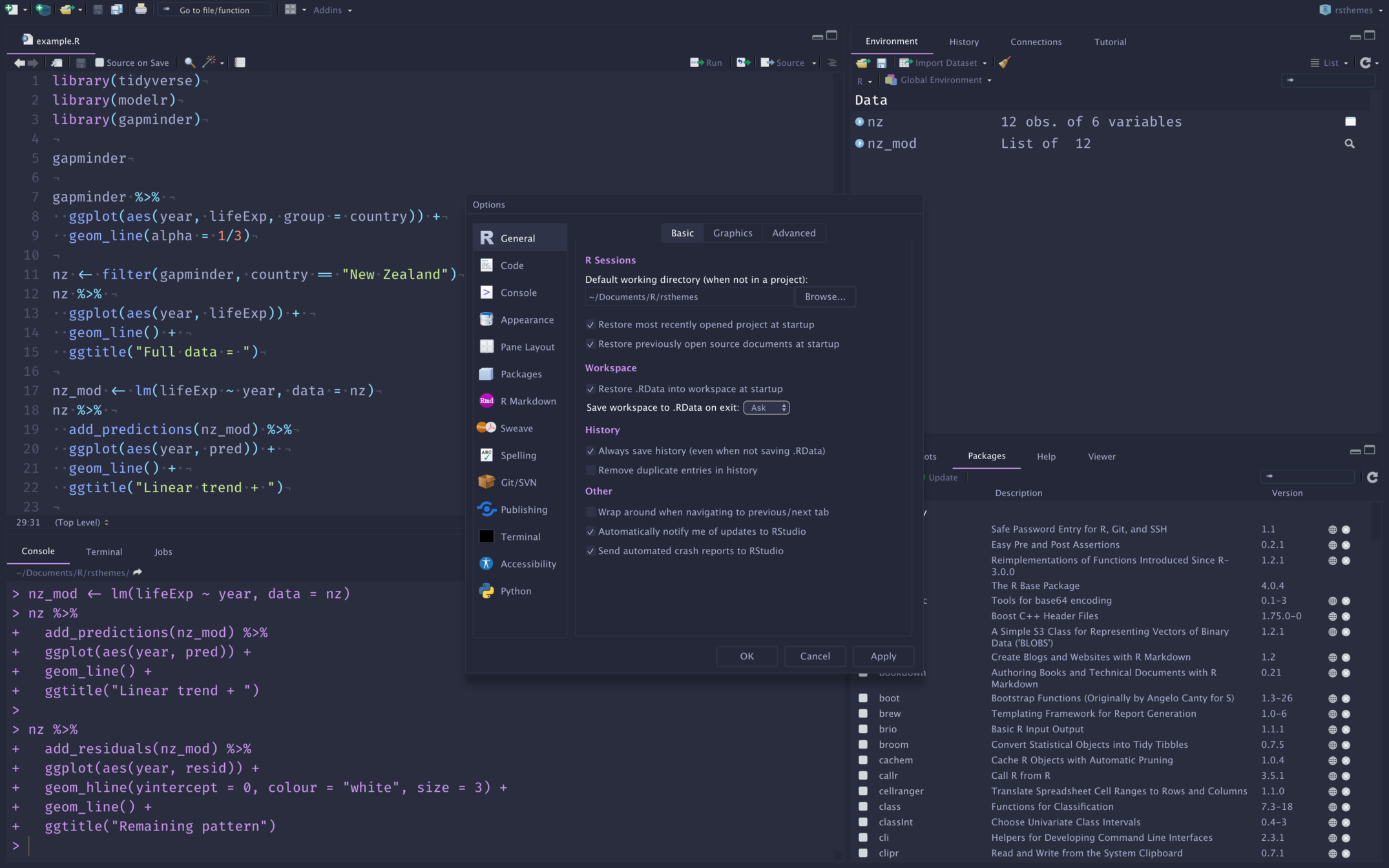 RStudio-Material-Theme