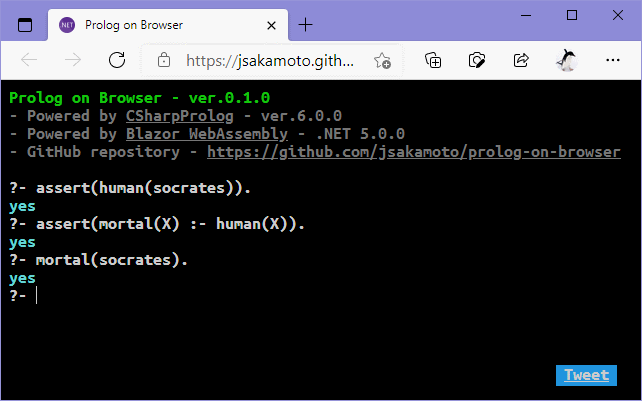 Prolog-on-Browser