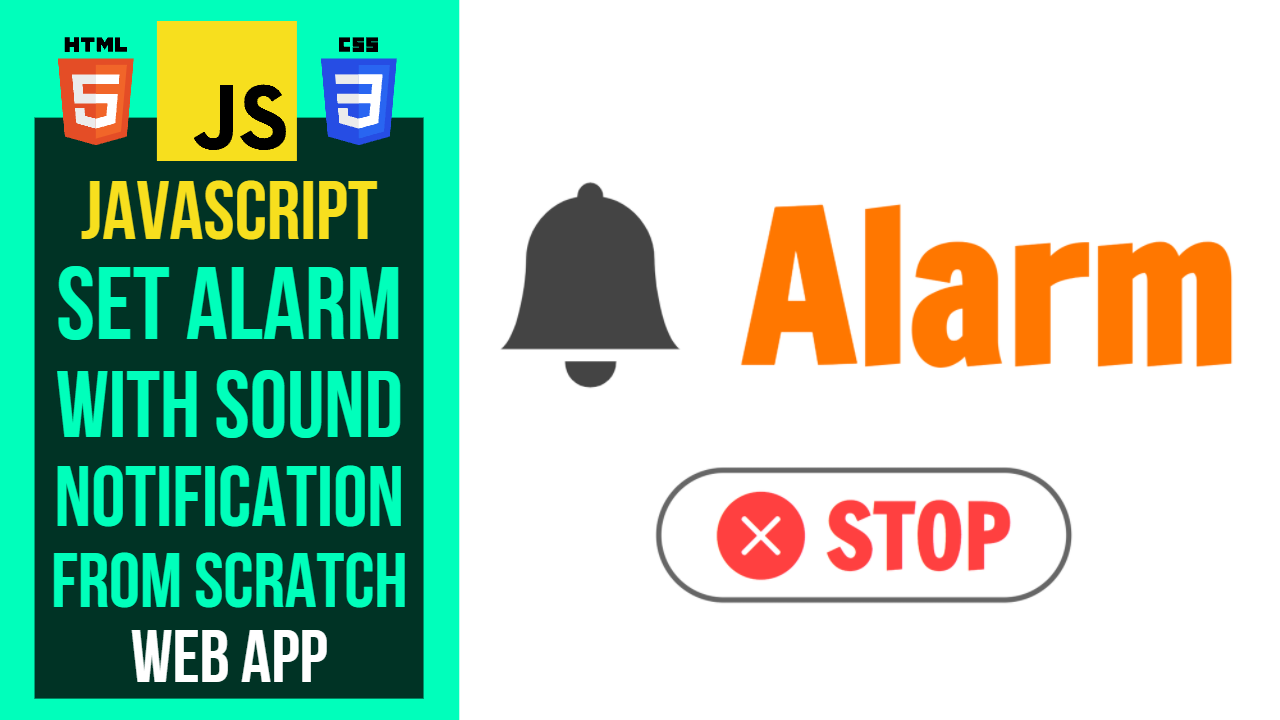 JavaScript-Alarm-Web-Application