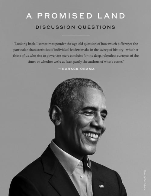 Discussion Questions for A Promised Land by Barack Obama