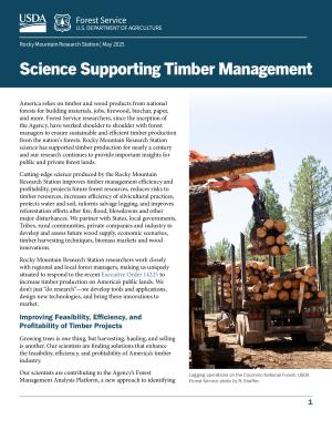 Science Supporting Timber Management