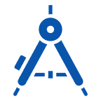 Measuring compass icon