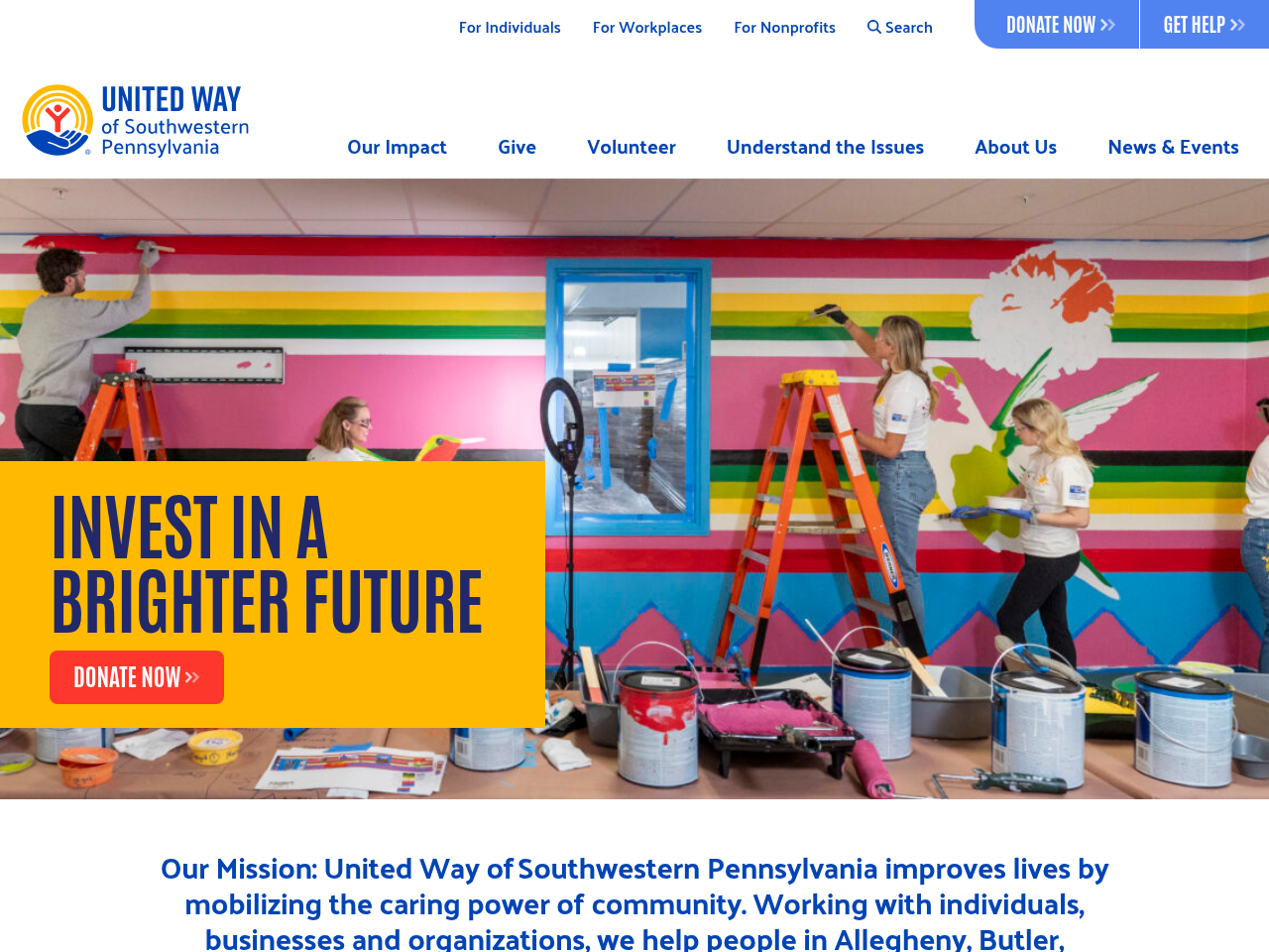 Screenshot of https://unitedwayswpa.org/