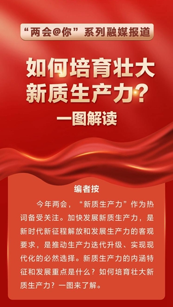 “两会@你”系列融媒报道 如何培育壮大新质生产力？一图解读