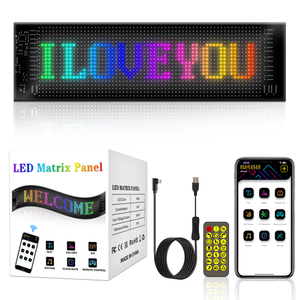 Panel <span class=keywords><strong>LED</strong></span> Matrix Kontrol Aplikasi USB 5V Teks Bergulir Pola Animasi Layar <span class=keywords><strong>LED</strong></span> Fleksibel Tampilan <span class=keywords><strong>LED</strong></span> untuk Jendela Mobil Toko - Product Image 6
