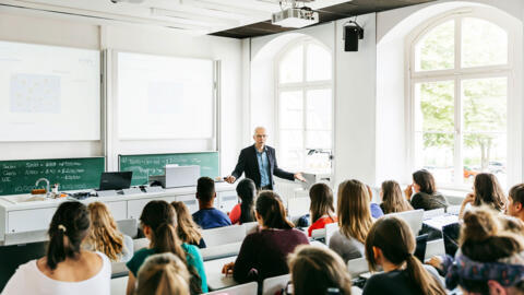 Une classe à l'université.