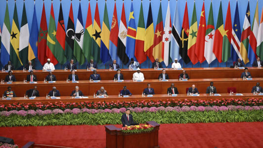 China's President Xi Jinping at the opening ceremony of the Forum on China-Africa Cooperation (FOCAC) in Beijing, on 5 September 2024.  