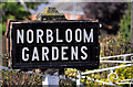 J3673 : Norbloom Gardens sign, Belfast by Albert Bridge