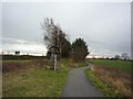 SE6238 : Shelter on York to Selby cycle route by DS Pugh