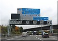 SP1889 : Gantry over the M42 by Anthony Parkes