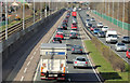 J3775 : Traffic queue, Sydenham bypass, Belfast (2013) by Albert Bridge