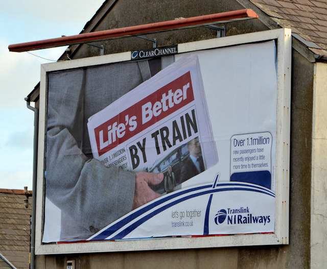 Railway poster, Carrickfergus