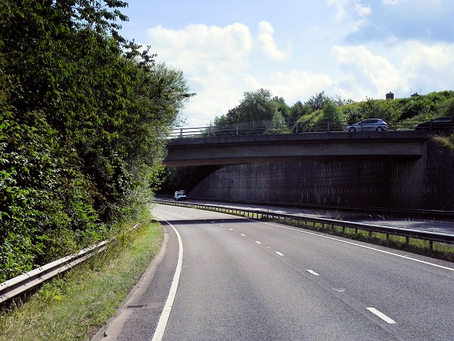 Bridge (Brookside) over the A6 at Buxworth