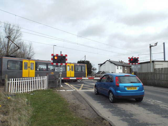 Level crossing near East Boldon