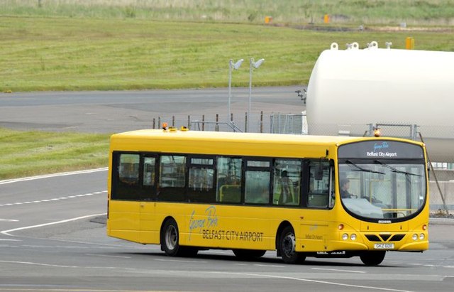 Internal bus, George Best Belfast City Airport (June 2015)