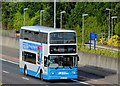 J3775 : Tall ships shuttle bus, Sydenham bypass, Belfast (July 2015) by Albert Bridge