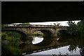 SK3536 : Derby: old bridge over the Derwent, from under St Alkmund's Way by Christopher Hilton