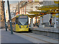 SJ8398 : Exchange Square Tram Stop, Corporation Street by David Dixon